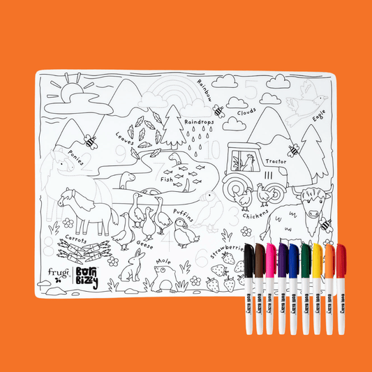 Happy Highlands Reusable Silicone Colouring Mat Set