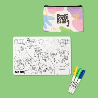 Moo-tastic Farm Mini Silicone Colouring Mat Set